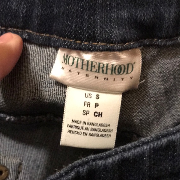 Motherhood maternity SMALL x 29” inseam below belly stretch denim jeans EUC - Picture 5 of 8